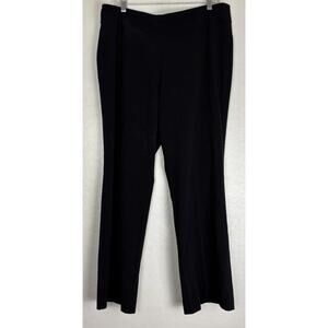 Roz‎ Ali Wide Leg Pull On Stretchy Dress Pant Size 16 Black 1822